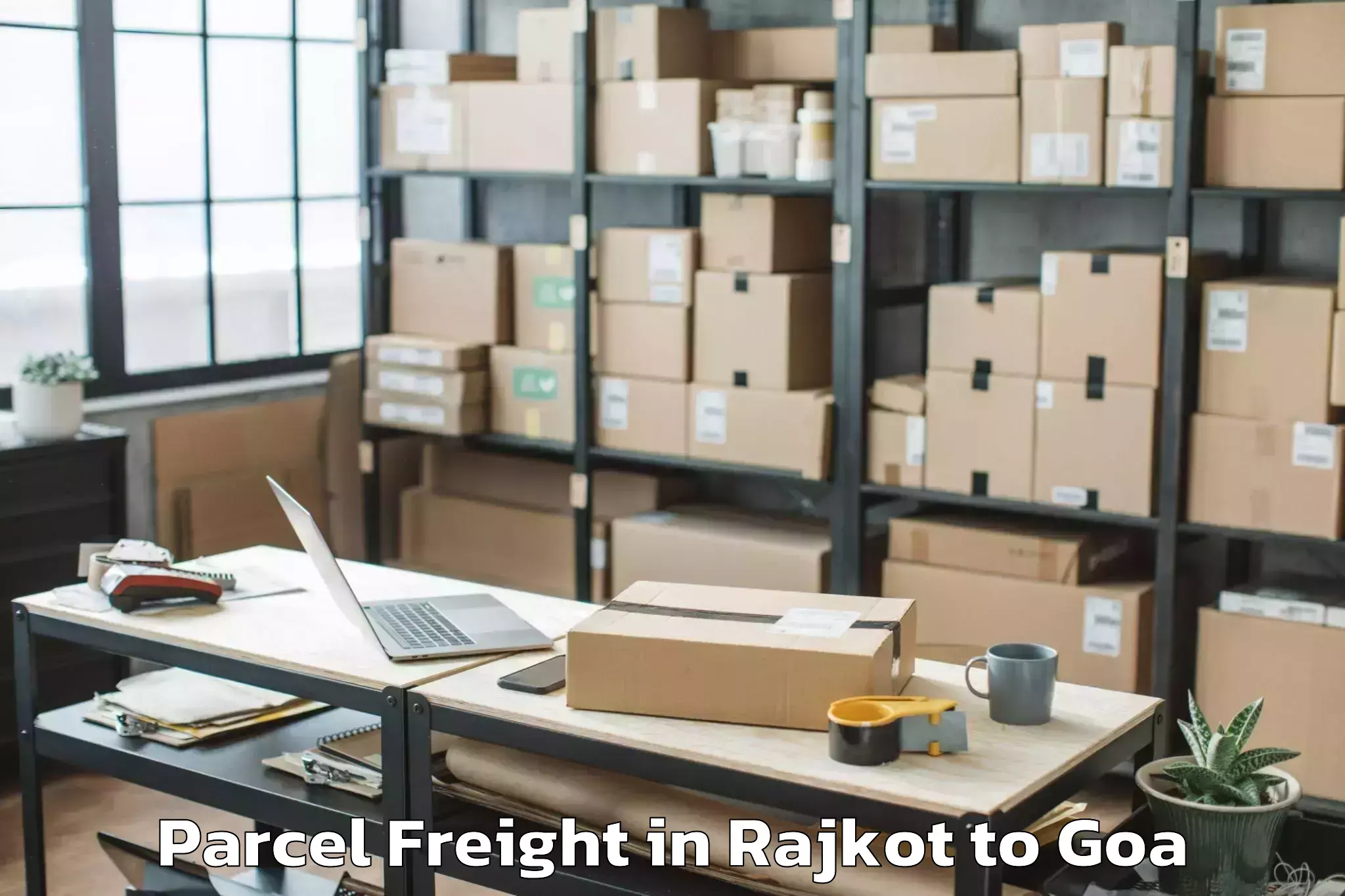 Top Rajkot to Vagator Parcel Freight Available